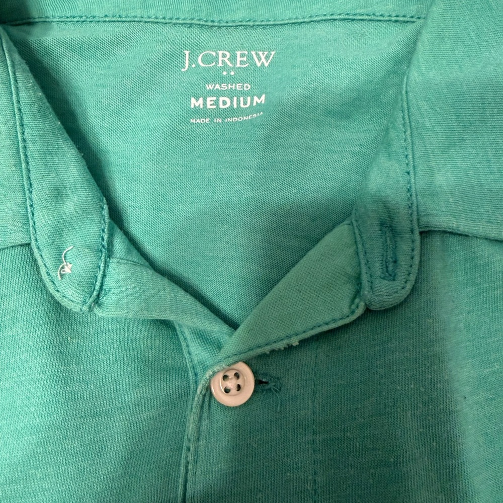 J. Crew Teal Polo Shirt